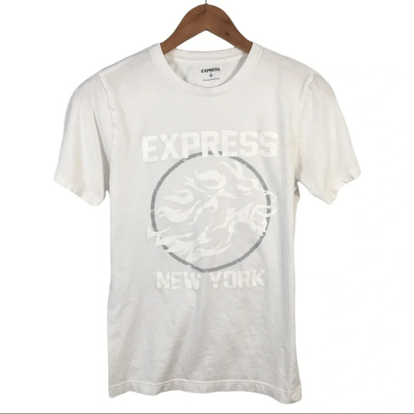 Express Other - TS597 Express Spell Out Graphic Crew T Shirt XS